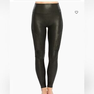 SPANX Faux Leather Moto Leggings